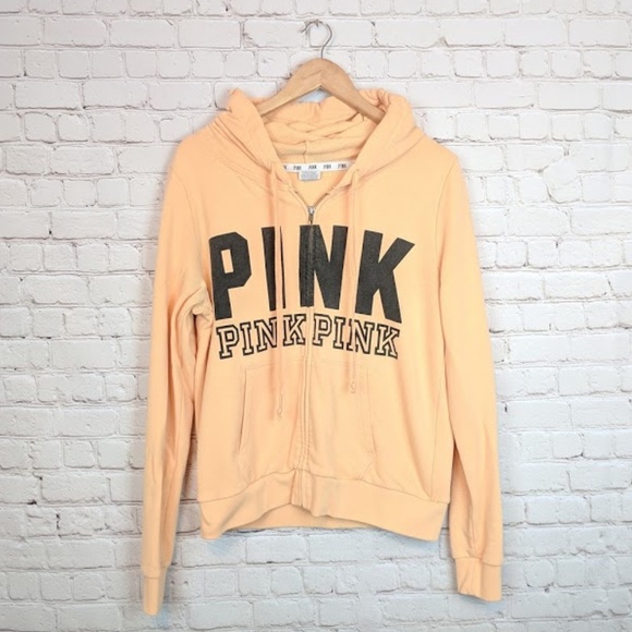 pastel orange hoodie